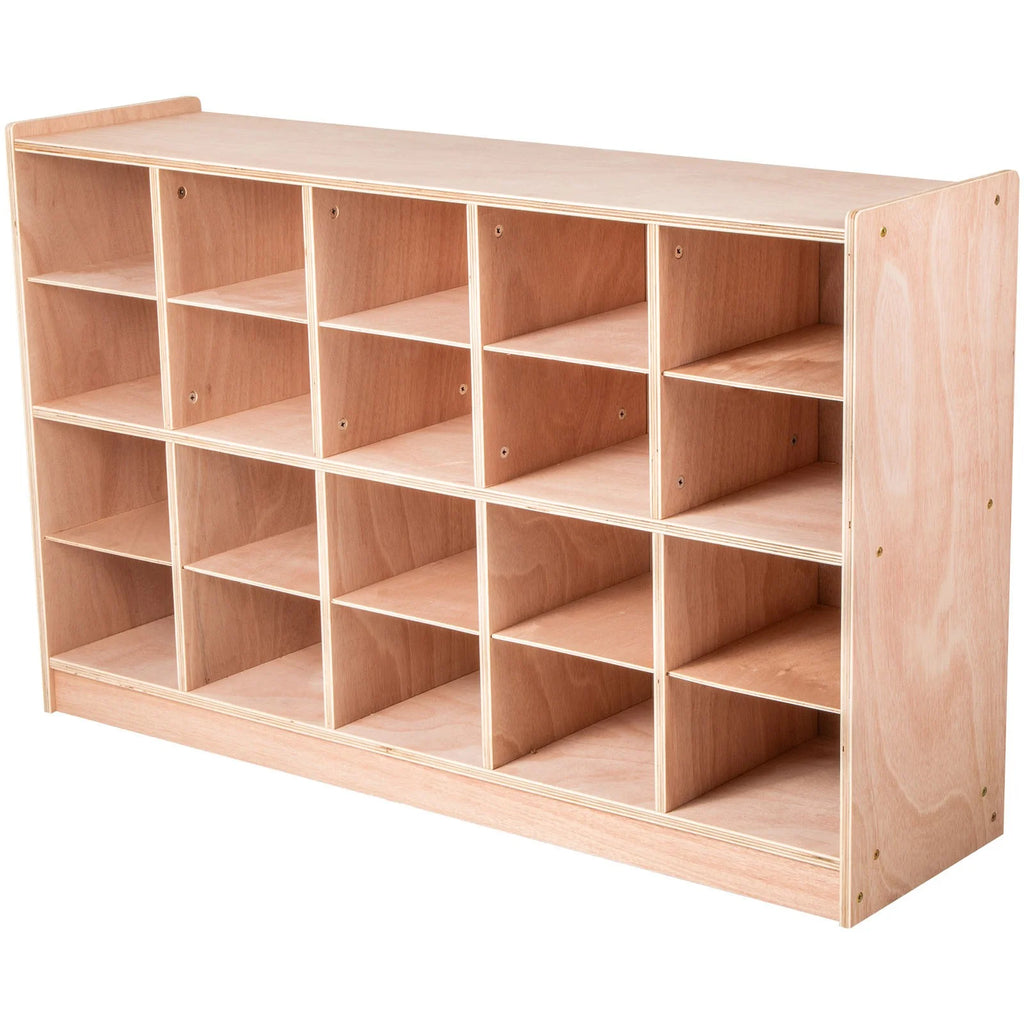 BENTISM Classroom Storage Cabinet Preschool Storage Shelves Wooden 8 Grids Toys Books