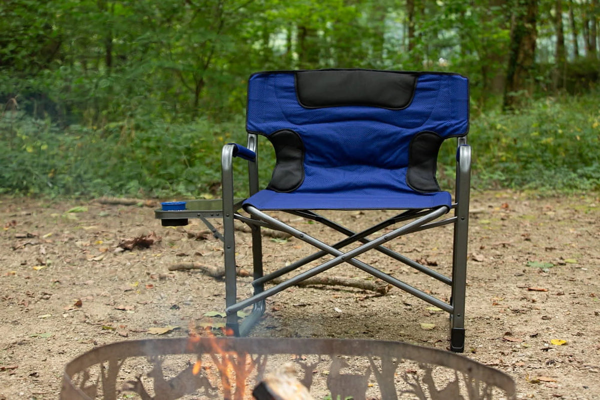 Ozark Trail Camping Director Chair XXL, Blue, Adult, 10lbs