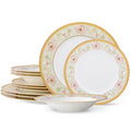 Noritake Blooming Splendor 12-Piece Dinnerware Set, Service for 4