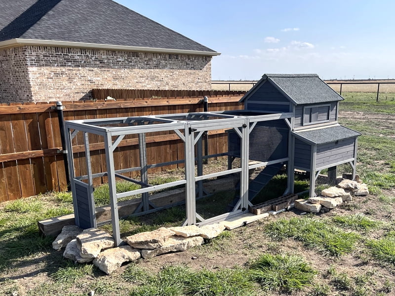 Aivituvin Chicken Coop Extra Large Chicken House Outdoor Poultry Cage for 8-10 Chickens