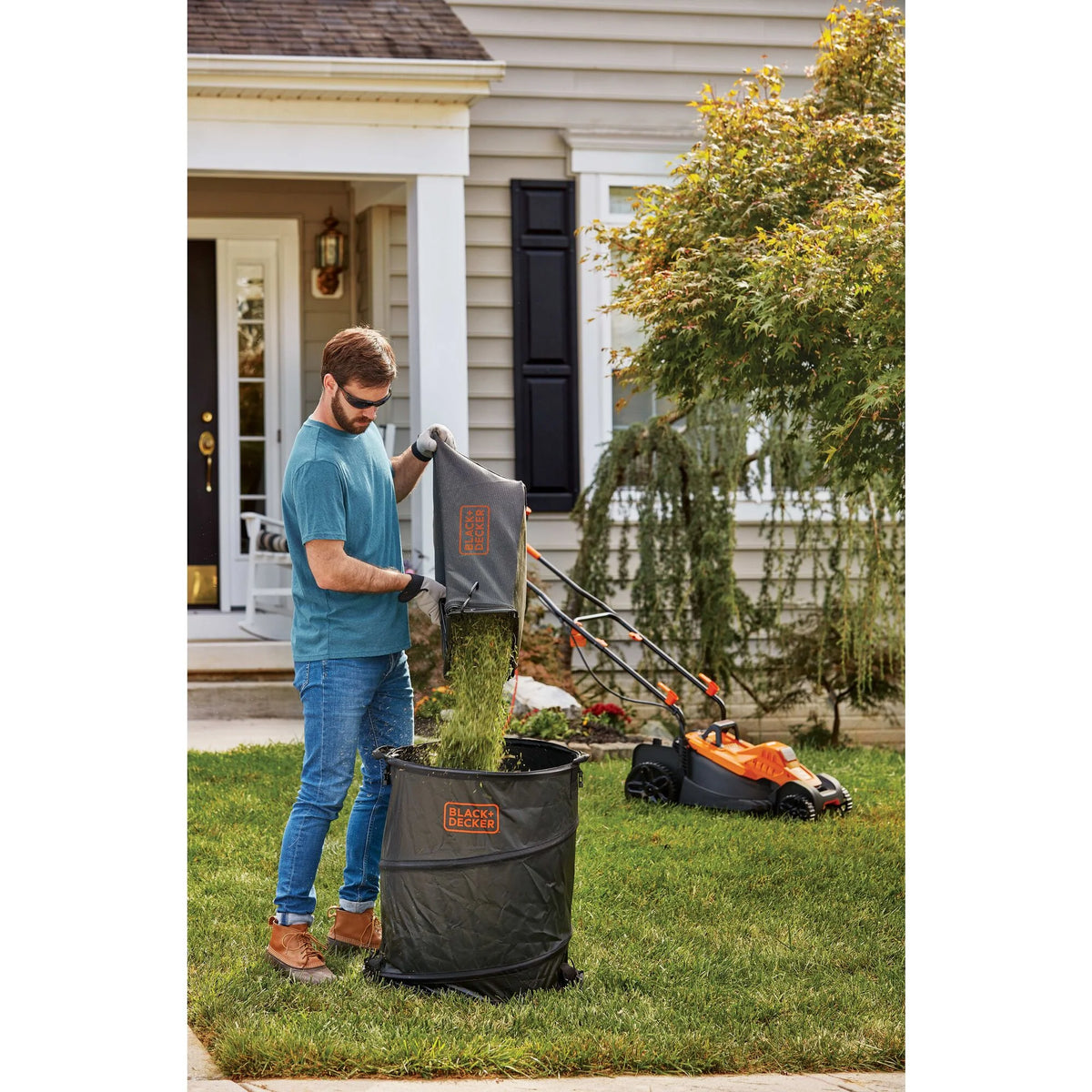 BLACK+DECKER 15 Corded Electric Push Walk-Behind Mower, Comfort Grip Handle