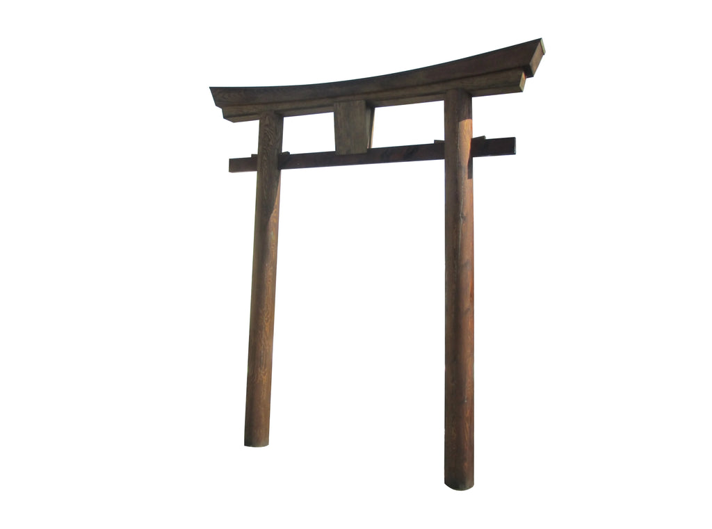 SamsGazebos Japanese Torii Gate Wooden Arbor, 106 Inch, Brown