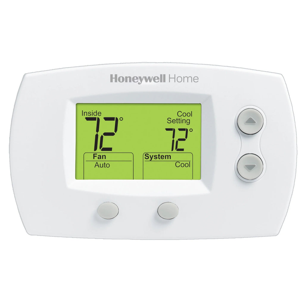 Honeywell TH5220D1029 Focuspro 5000 Non-Programmable 2 Heat and 2 Cooling Thermostat, Large Screen