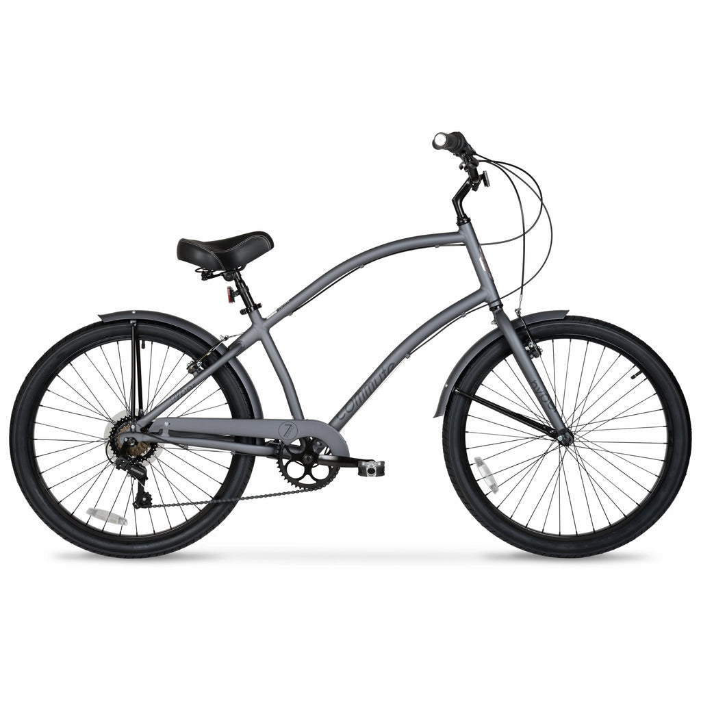 Hyper Bicycle Men's Cruiser 26" Commuter Bike, Gray