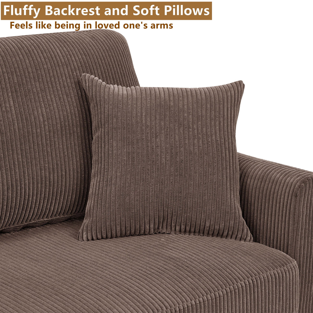 Aukfa 68" Small Sofa Couch Comfy Mid Century Modern Loveseat Sofa for Living Room Bedroom, Cream