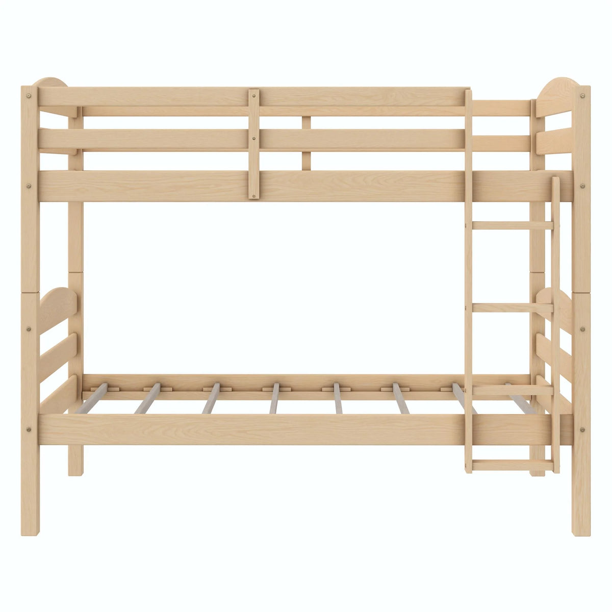 Better Homes & Gardens Leighton Solid Wood Twin-over-Twin Convertible Bunk Bed, Vanilla