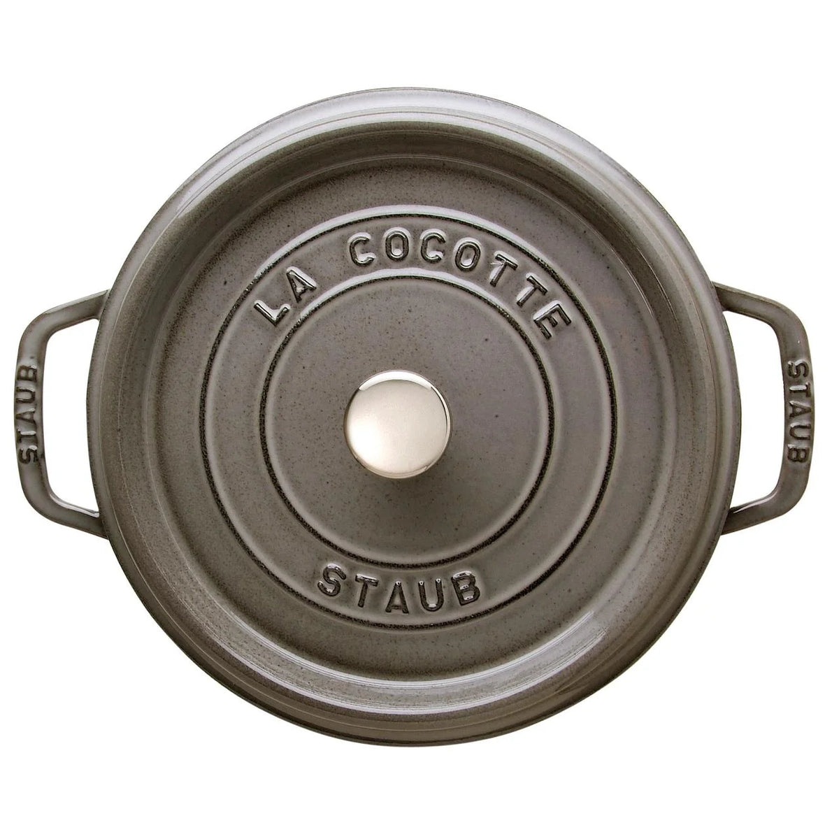 Staub Cast Iron 4-qt Round Cocotte - Matte Black