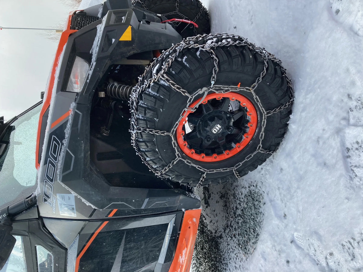 Grizzlar GTN-728 ATV Diamond Studded&nbsp;Tire Chains 26x9-12 26x10-12 26x10.5-14 26x12-10 27x10-12 27x9-10 27x9-12 28x10-12