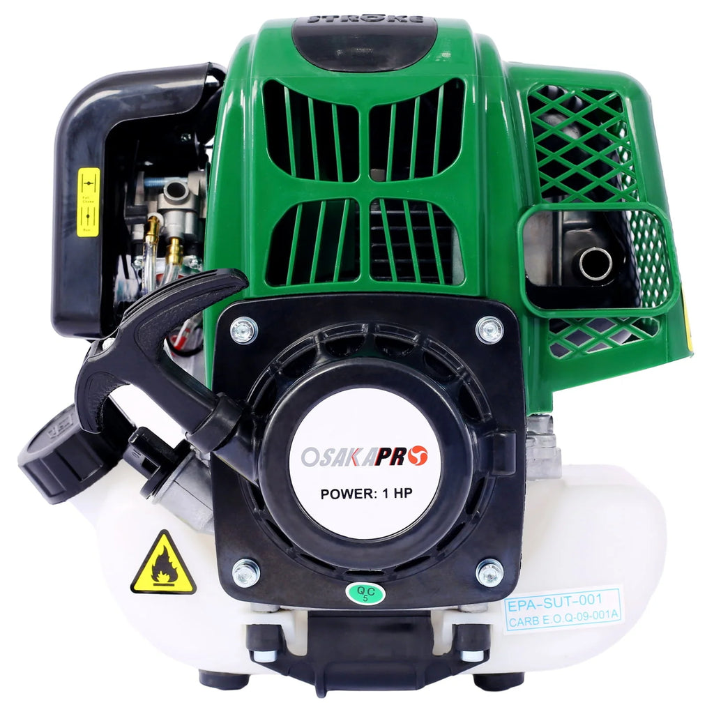 4 in 1 Multi-Functional Trimming Tool, 31CC 4-Cycle Garden Tool System with Gas Pole Saw, Hedge Trimmer, Grass Trimmer, and Brush Cutter EPA Compliant, Green