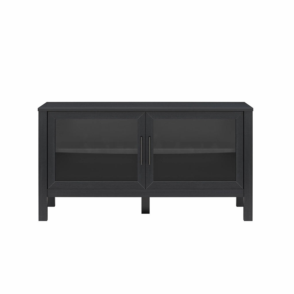 Mainstays Glass Door TV Stand for TVs up to 55", Spring Pine