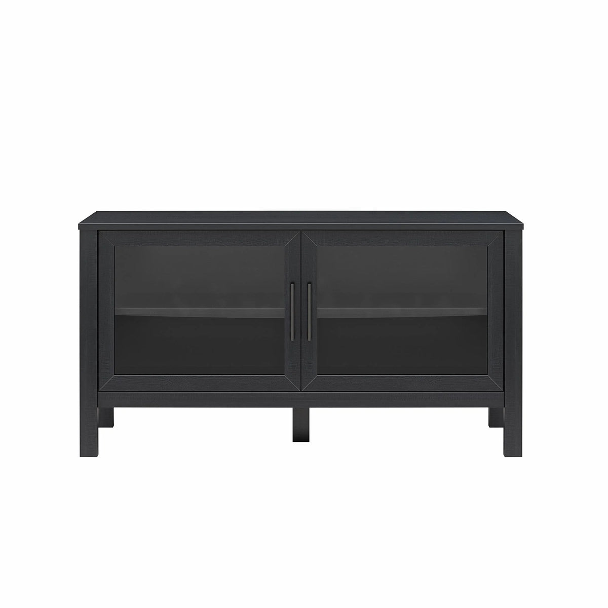 Mainstays Glass Door TV Stand for TVs up to 55", Spring Pine