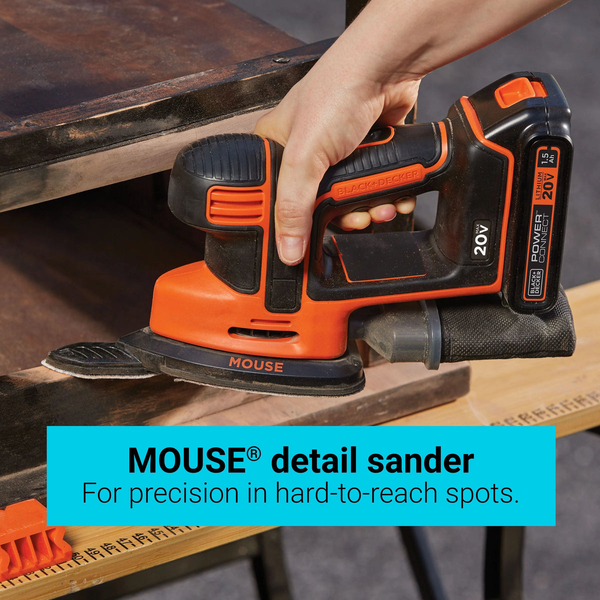 BLACK+DECKER 20V Cordless Tool Set, 1.5 Ah, 4 Piece, Battery and Charger Included
