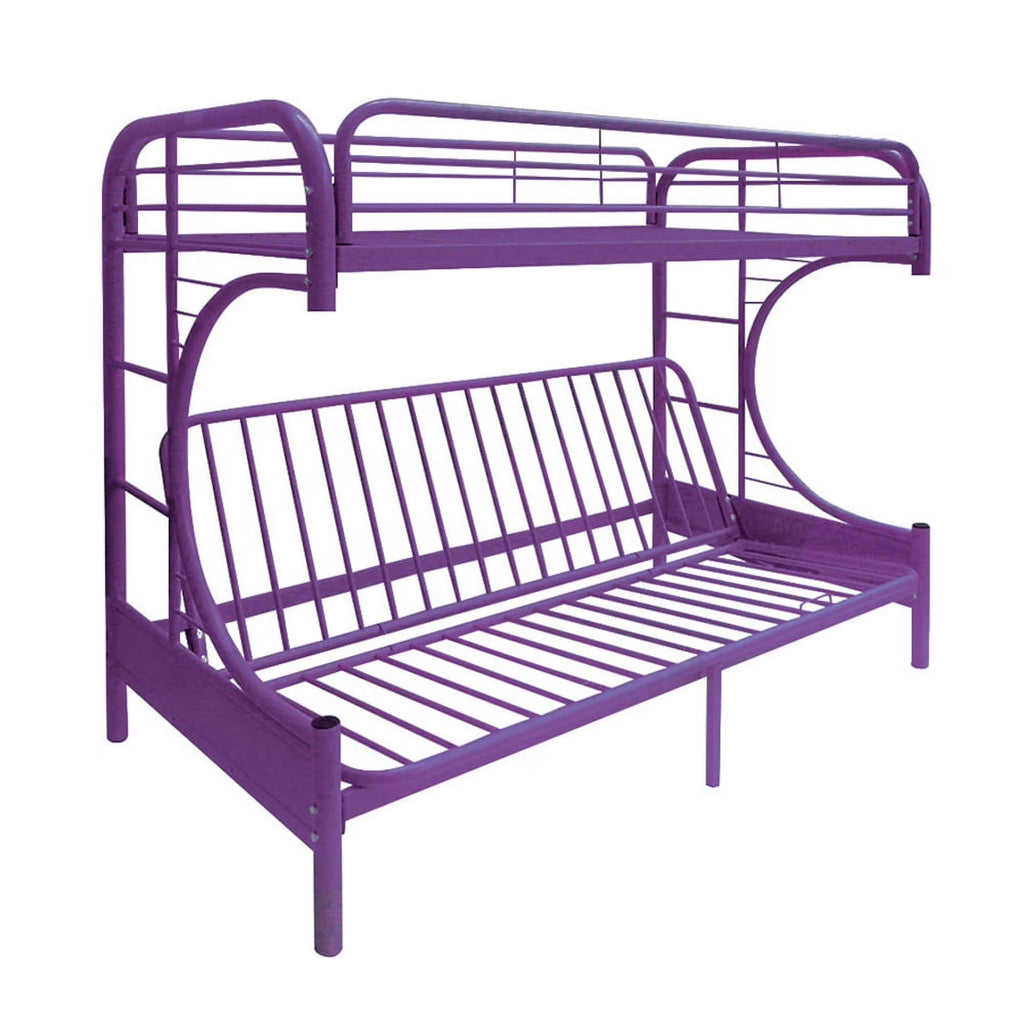Acme Furniture Eclipse Twin over Full Futon Bunk Bed, Black