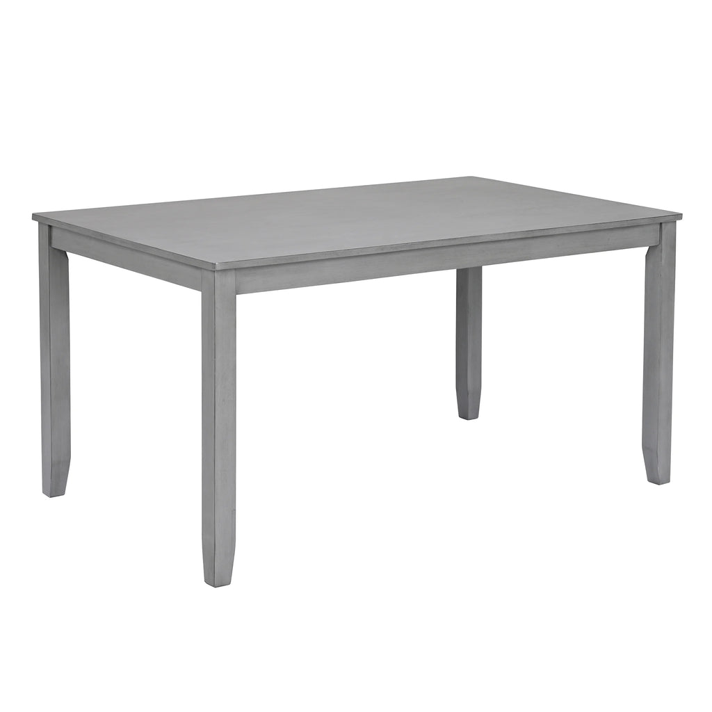 Sesslife 5 Piece Dining Set with One Rectangle Table and 4 Upholstered Chairs for 4 Persons, Dining Room Table Set for Small Place(Table+4 Chairs)