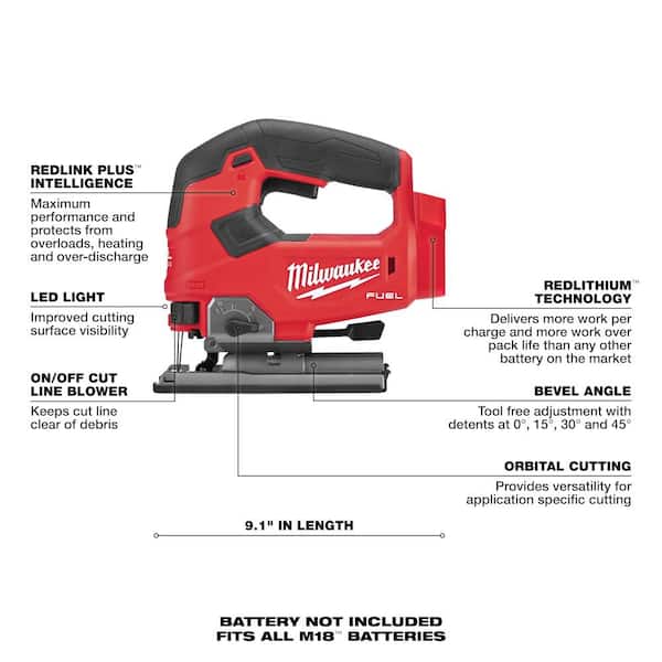 M18 FUEL 18-Volt Lithium-Ion Brushless Cordless Combo Kit (5-Tool) with Multi Tool, Jig Saw and Compact Router
