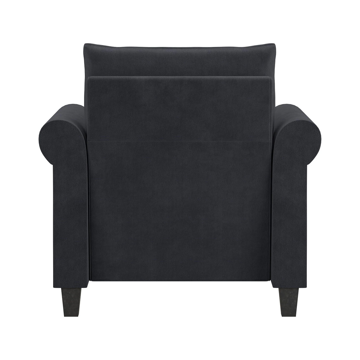 Lifestyle Solutions Fallon Armchair with Nail Head Trim, Gray Fabric