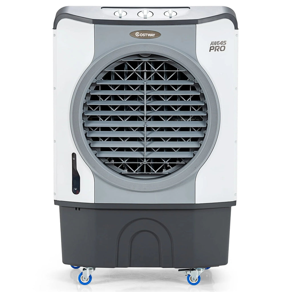 45L Evaporative Air Cooler 3-in-1 Swamp Cooler w/Large Water Tank & Washable Filter