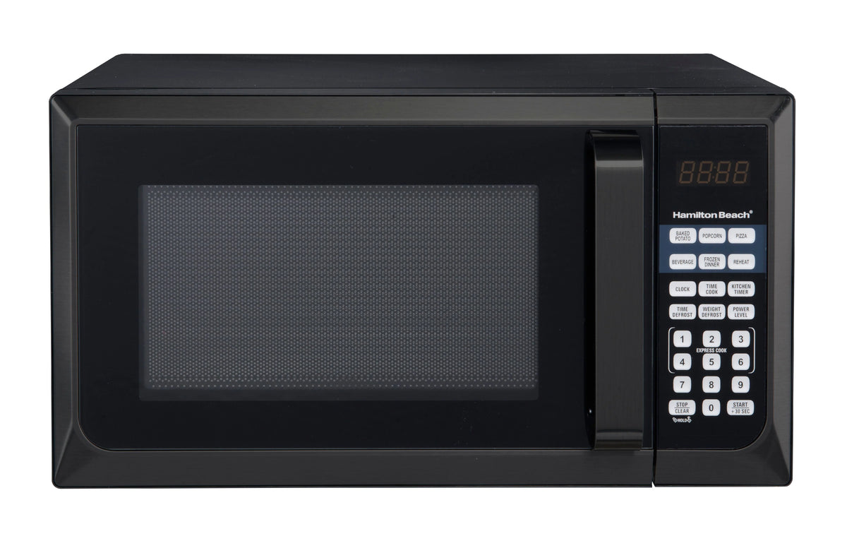 Hamilton Beach Stainless Steel 0.9 Cu. Ft. Black Microwave Oven
