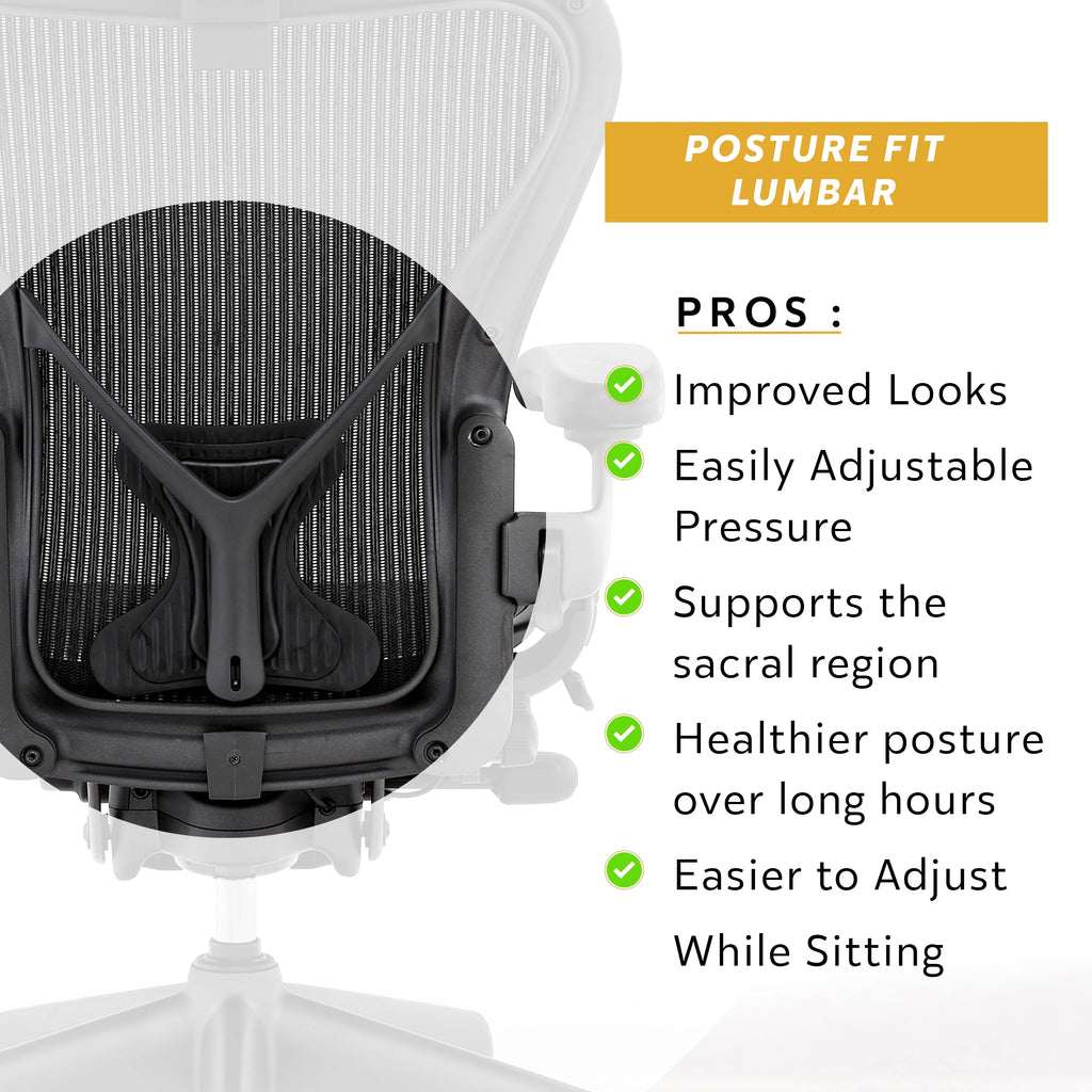 Herman Miller Aeron Chair Size B (𝙍𝙚𝙛𝙪𝙧𝙗𝙞𝙨𝙝𝙚𝙙) Fully Loaded PostureFit Clip‑Latch Adjustable Arms and 12‑Year Warranty along with 3 Yr Mechanical Warranty
