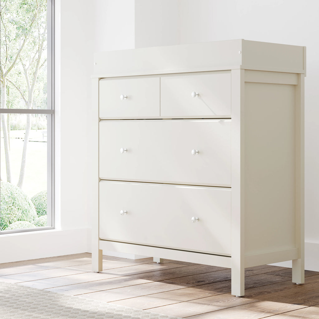 Storkcraft Horizon 3 Drawer Infant Changing Table Dresser, White