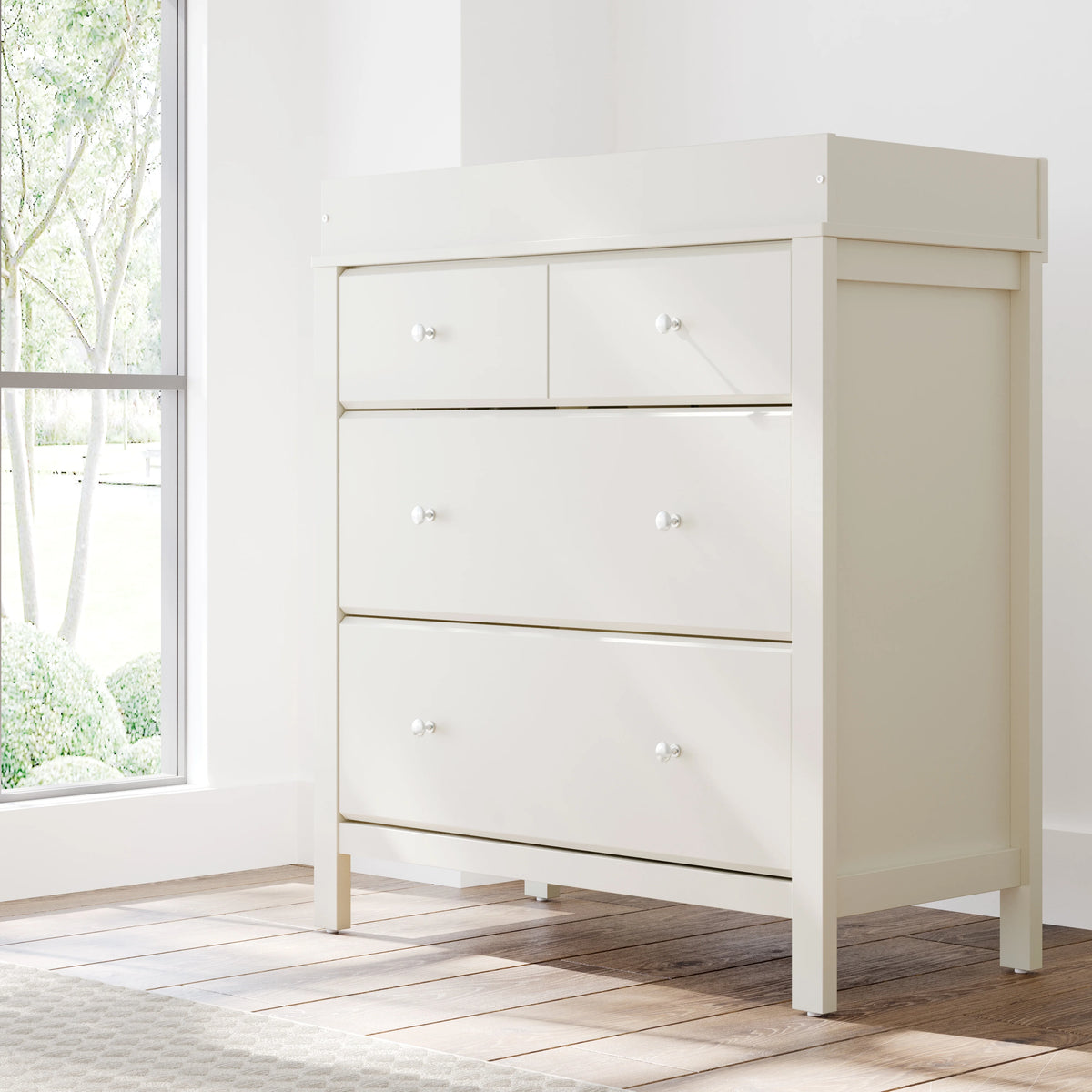 Storkcraft Horizon 3 Drawer Infant Changing Table Dresser, White