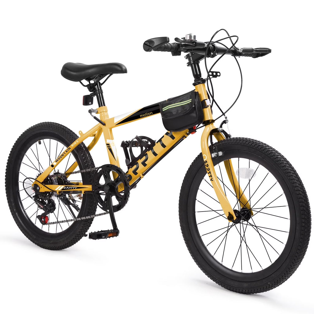 SPPTTY 20-24 inch Bike,6-Speed Mountain Bike for Men Women Boys Girls,Comfort Saddle,Blue