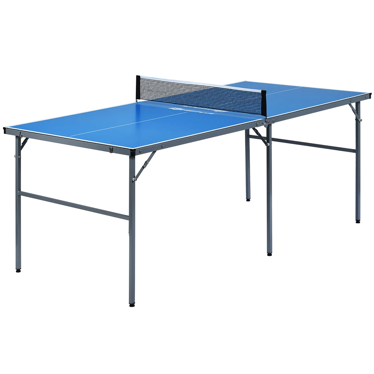 Goplus 6’x3’ Portable Tennis Ping Pong Folding Table w/Accessories Indoor Outdoor Game