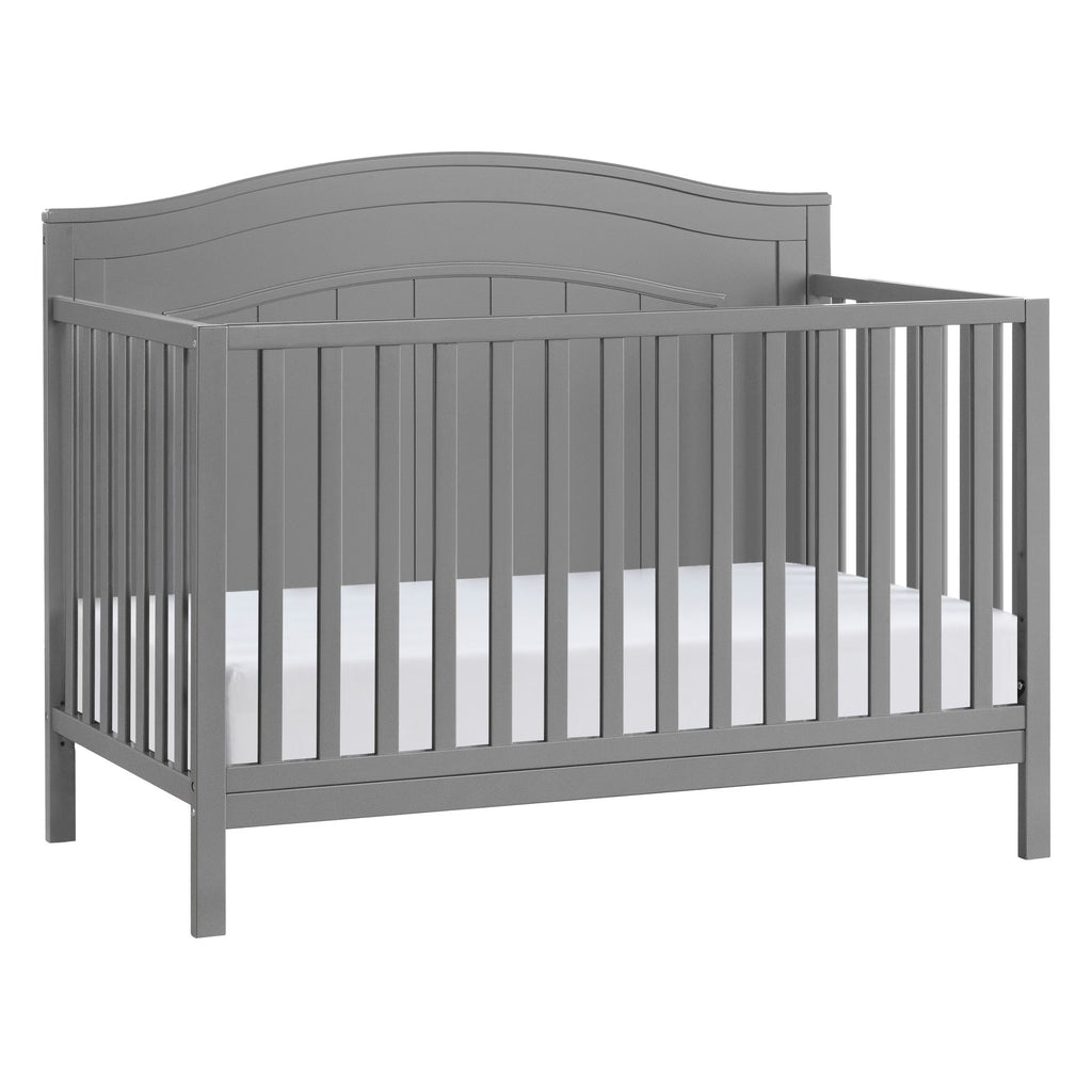 Oxford Baby North Bay 4-in-1 Convertible Crib, Snow White, GREENGUARD Gold Certified, Wooden Crib