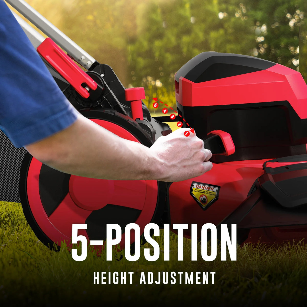 PowerSmart 80V 22-inch Self-Propelled Cordless Lawn Mower with 6.0Ah Battery and Charger