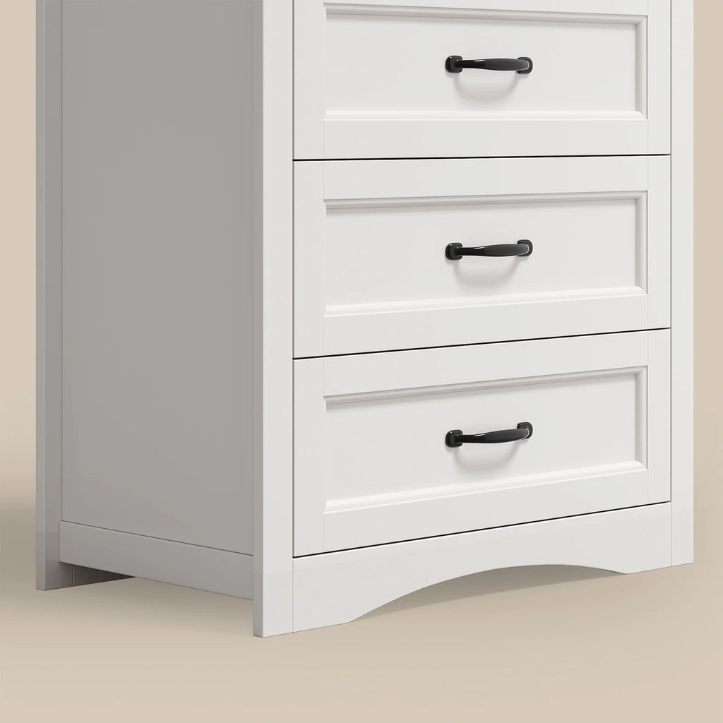 Dresser for Bedroom, Lofka 6-Drawer Wood Dresser with Anti-Tip Safety for Closet| Living Room