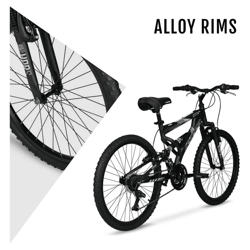 Hyper 24" Boy's Havoc Mountain Bike, Black