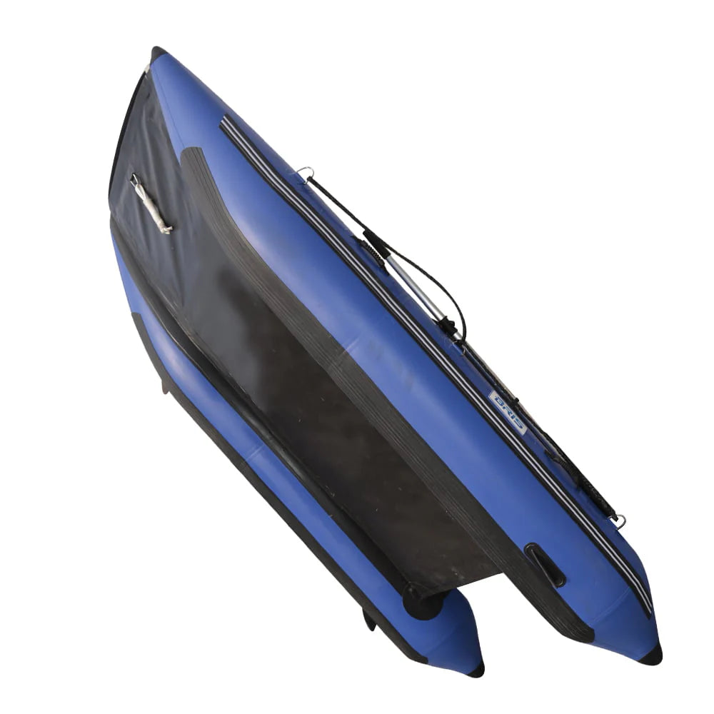 BRIS 11 ft Inflatable Catamaran Inflatable Boat Dinghy Mini Cat Boat Blue