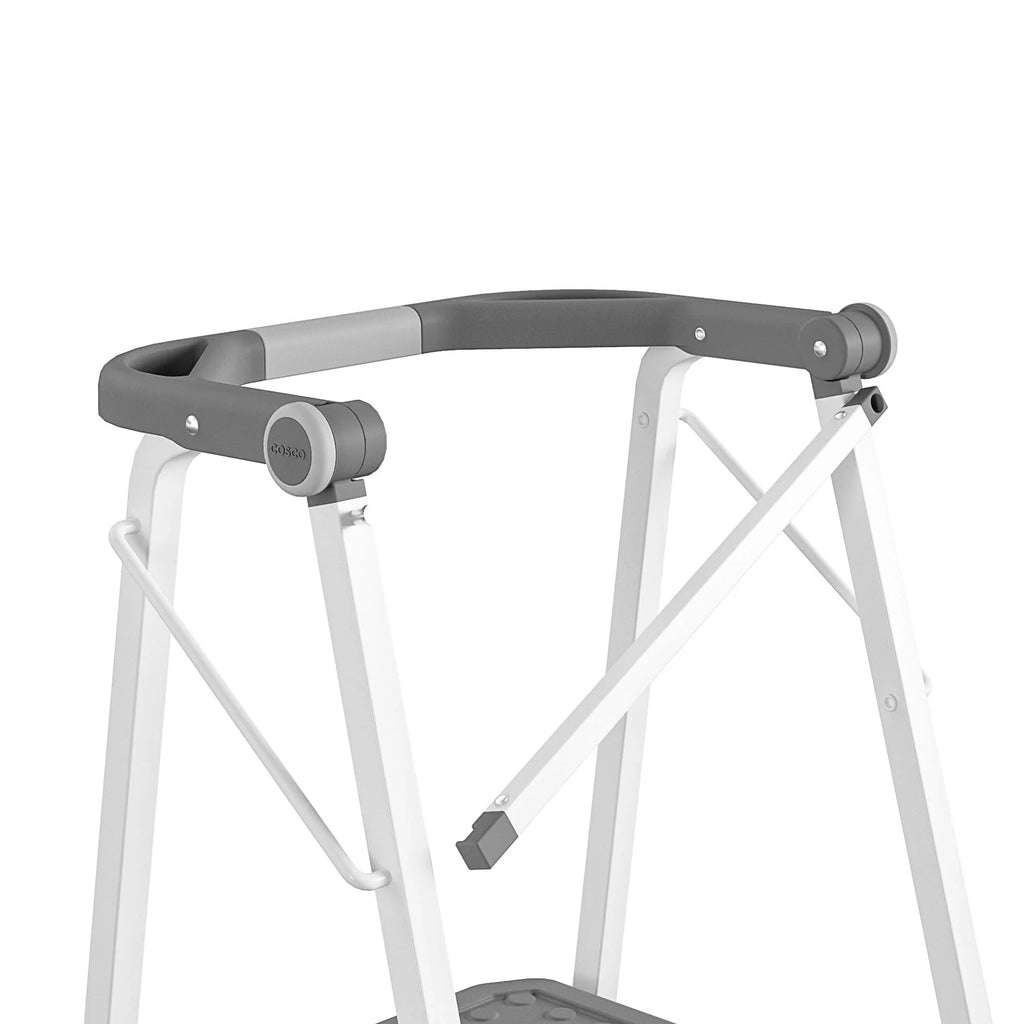 COSCO 2-Step Kitchen Stepper Adult Folding Step Stool, Kids Folding Helper (Steel/Resin)