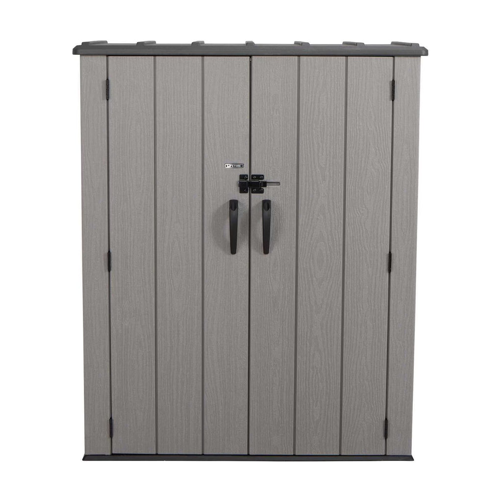 Lifetime Polyethylene Storage Shed, 53 cubic feet, Vertical, Gray (60300U)