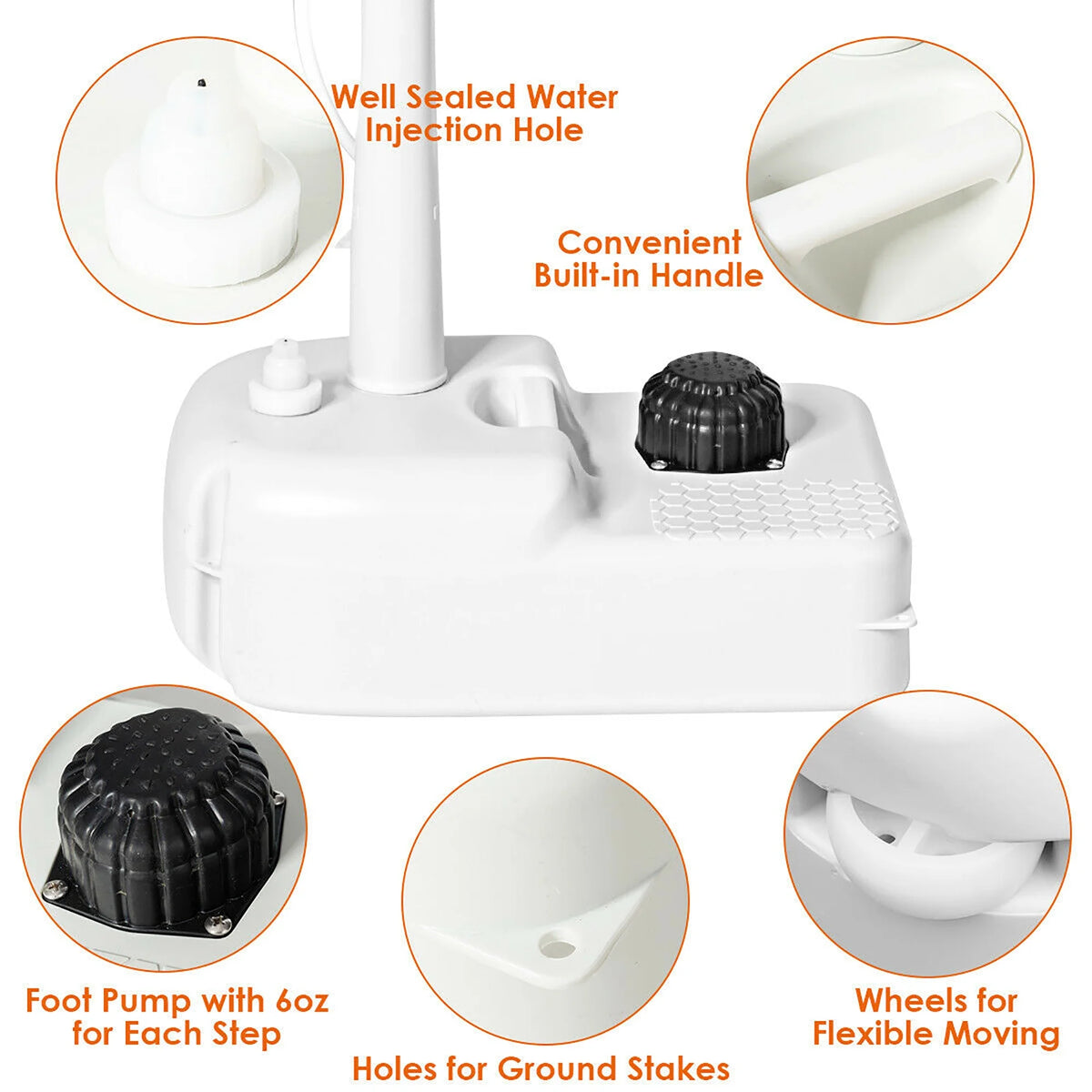 Costway 5 Gallon Portable Wash Sink  Hand Wash Basin Stand