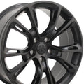 20 inch Rim fits 1999-2018 Jeep Grand Cherokee Style 20x8.5 Satin Black Direct Fit