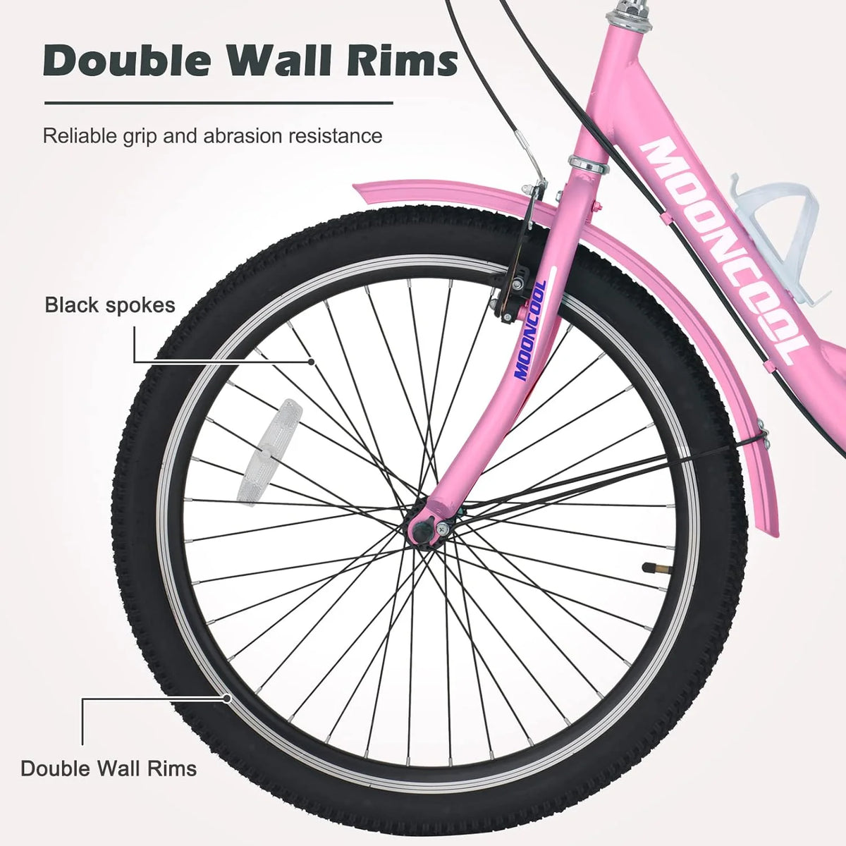 FICISOG 7 Speed Adult Tricycle for Women, 20/24/26 Inch Adult Trike with Basket, 3 Wheel Bikes for Adults Seniors, Cruise Trike for Shopping Picnic