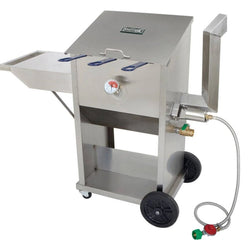 Bayou Classic Outdoor 9 gal. Bayou Fryer with Cart