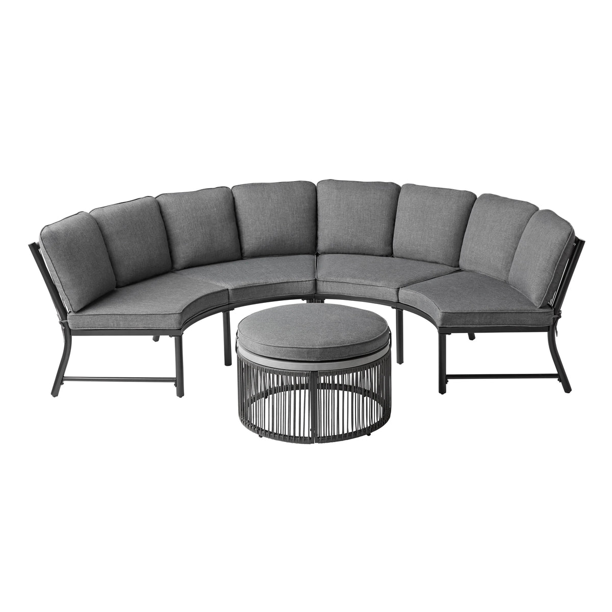 Mainstays Lawson Ridge 3-Piece Curved Sectional Set