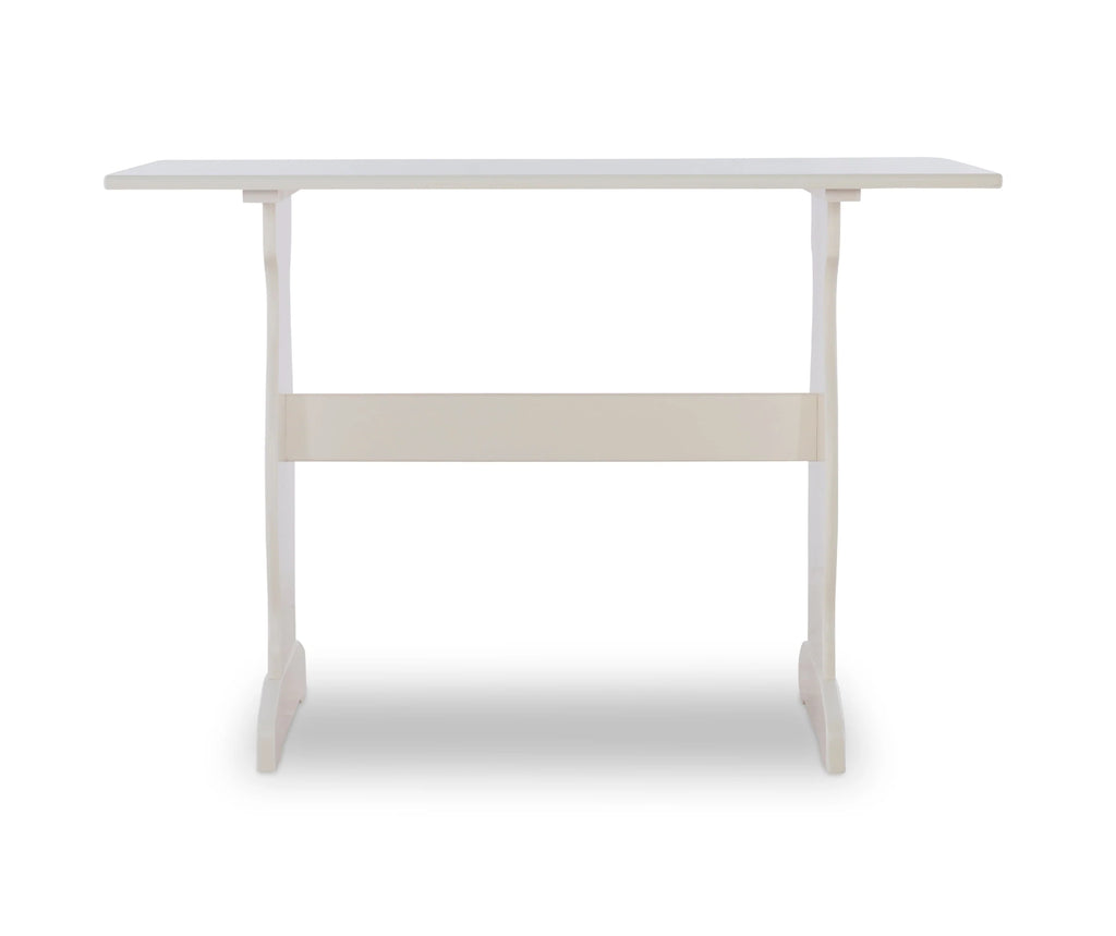 Linon Weston Corner Dining Breakfast Nook with Table and Bench, Seats 5-6, White Finish with Charcoal Fabric