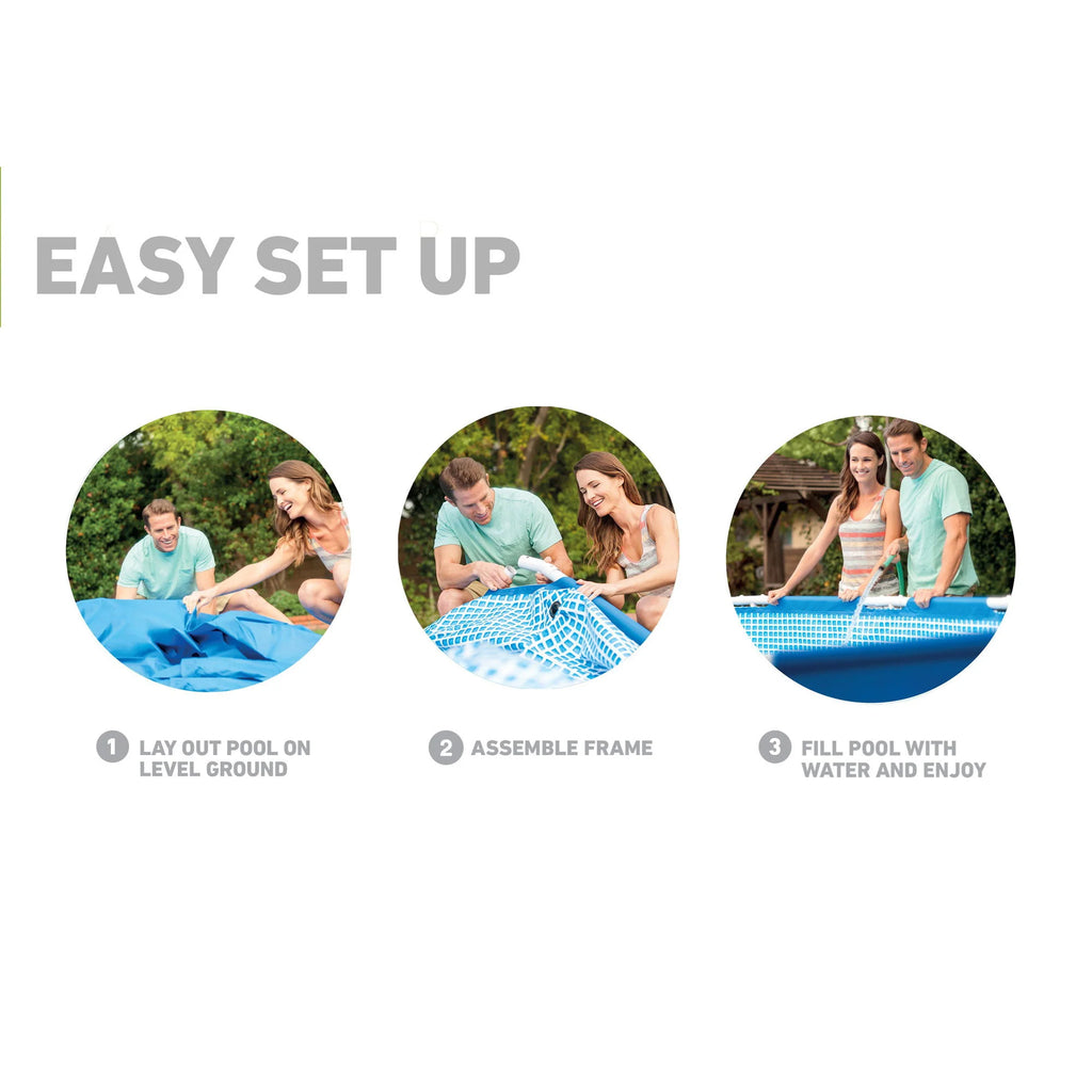Intex 12'x30" Swimming Pool w/ Pump, Pool Ladder for 42 Wall, & 12 Cover