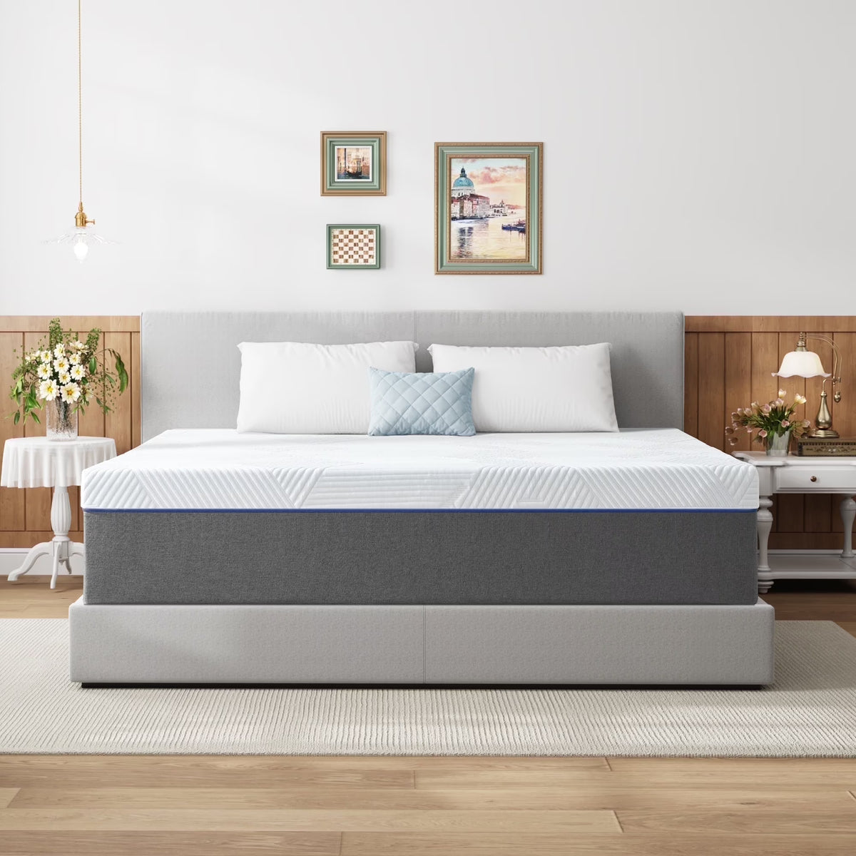 Twin Mattress, ZETDIY 8" Twin Memory Foam Mattress Made in USA