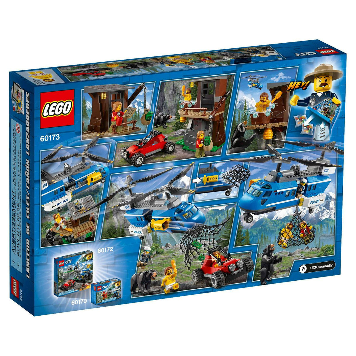 The LEGO Group City Mountain Arrest 60173 Building Set. 303 Pieces