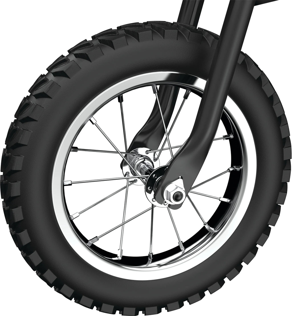 Razor Dirt Rocket MX125 Electric-Powered Dirt Bike - Black with Decal Included, for Child 5+
