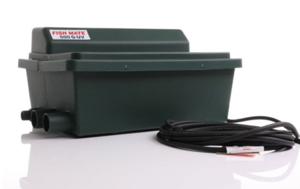 Fish Mate Gravity UV & Bio Pond Filter 8 Watts - 250 GPH (125 - 500 Gallons)