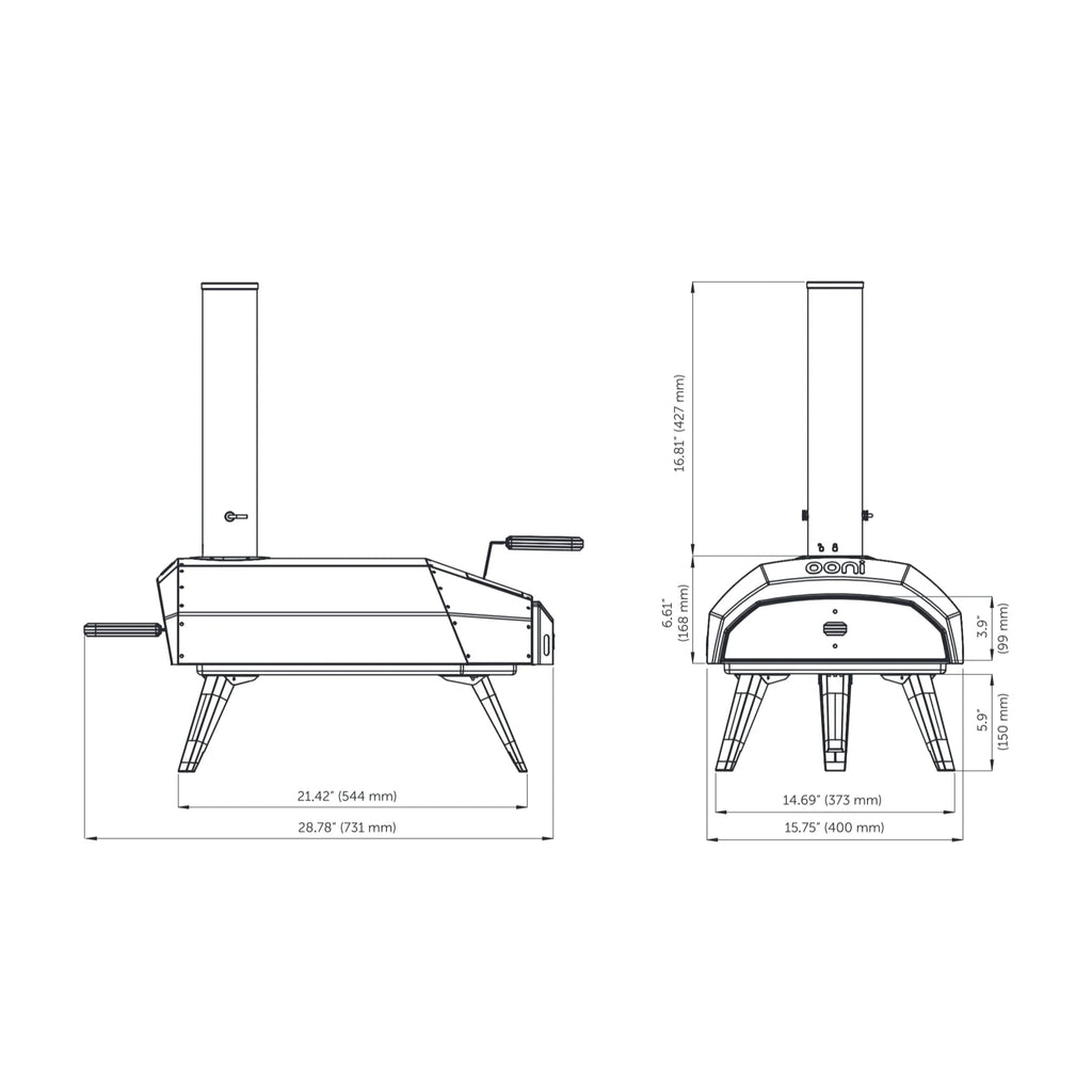 Ooni Karu 12 Multi-Fuel Portable Pizza Oven (#UU-P0A100)