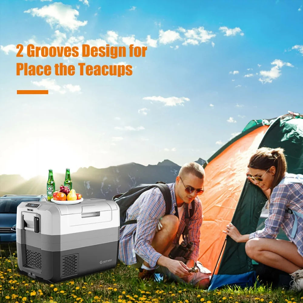 Kepooman Portable Cooler,Camping Cooler,58 Quart Portable Electric Camping Car Cooler
