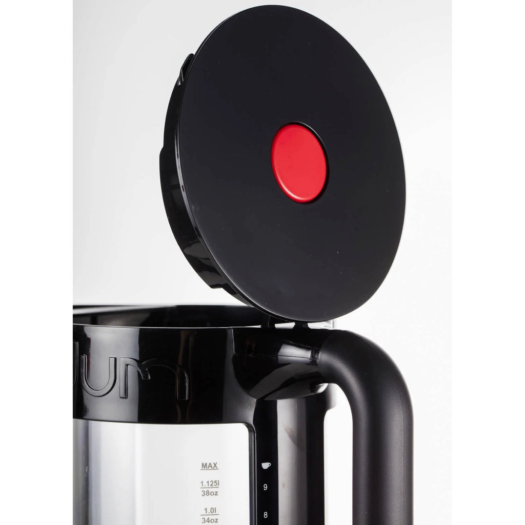 Bodum Bistro Electric Double Wall Water Kettle with Temperature Control, 37 Ounce, Black