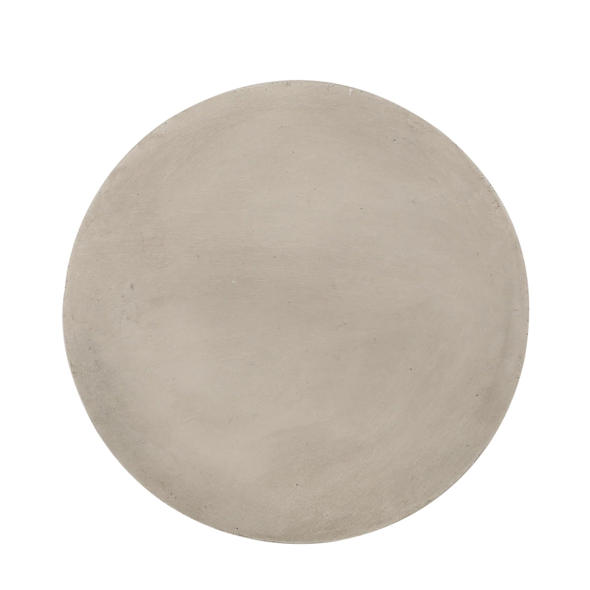 GDF Studio Attola Outdoor Lightweight Concrete Side Table, Light Gray