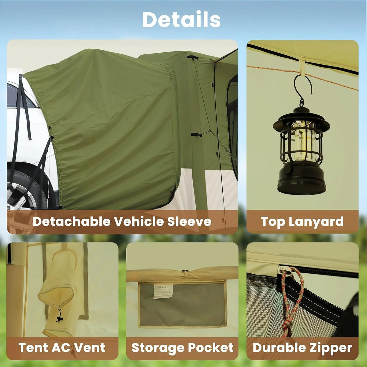 Inflatable Tents for Camping, Blow Up Tent with Canopy, Easy Setup Inflatable Camping Tent with Stove Jack, Waterproof Oxford Air Glamping Tents for Camping Adult 8-10 Person